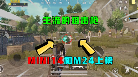 和平精英：主流的狙击枪，MINI14和M24上榜，第一是冷门武器