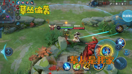 王者荣耀：新赛季排位，钟馗专蹲草丛等人头，靠草丛就能上分了！