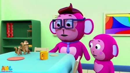 儿童卡通片：萌萌哒小猴子偷吃小蛋糕