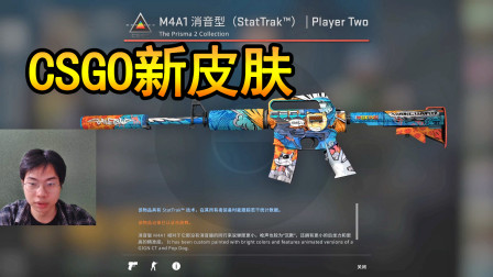 CSGO：新的武器箱子棱彩2号皮肤，吹风机这款自带炫光效果