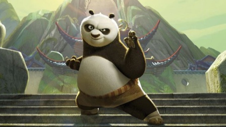 电影剪辑：《功夫熊猫》，中国熊猫用中国功夫