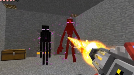 我的世界：这就是高手打怪的方式吗？加特林直接哒哒哒哒