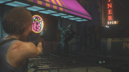 生化危机3：楚鸡儿夜逛浣熊尸城，用匕首开出血路