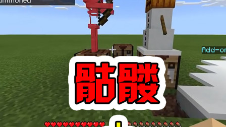 我的世界：骷髅加雪傀儡，第一次变出友好的生物！