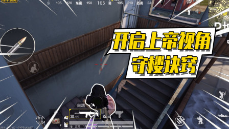 和平精英：能开启上帝视角守楼？敌人都懵了！