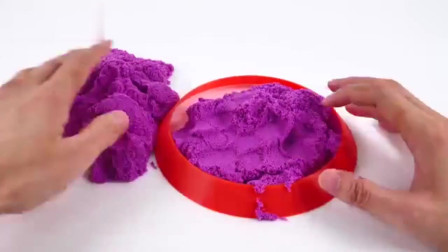 太空沙DIY创意圆锥体蛋糕造型，好玩又减压，切开后太可惜了