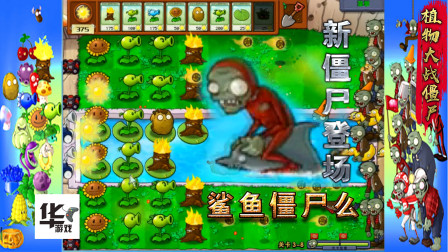 植物大战僵尸（3-8）鲨鱼僵尸么 震撼登场看我们怎么打败他
