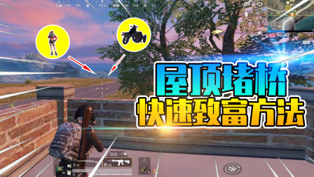 和平精英：房顶堵桥拦截3队人？N港机场的物资都是我的！