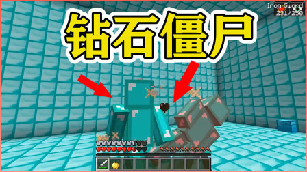 我的世界：钻石变的僵尸你知道吗？这个杀伤力给我看跪了