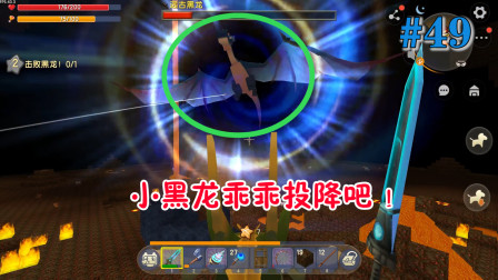 迷你世界老人鱼海49：联机打龙弹尽粮绝，美人准备单挑黑龙？