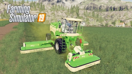 托尼行&模拟农场19#6：对14地牧草进行收割、翻晒及收集 @ Farming Simulator 19