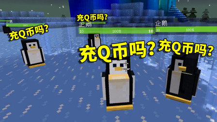 我的世界拔刀剑54：从暮色森林抓一只企鹅回家？这似乎有点困难！