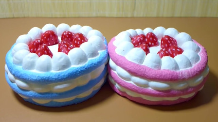 草莓生日蛋糕海绵玩具