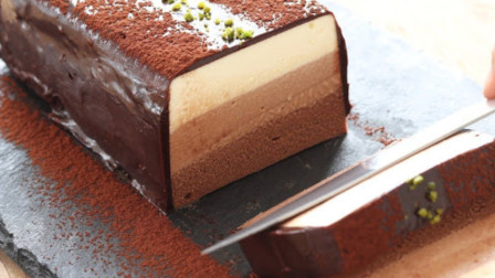 日本高级甜点师制作巧克力芝士蛋糕，看到成品那刻，口水流出来了