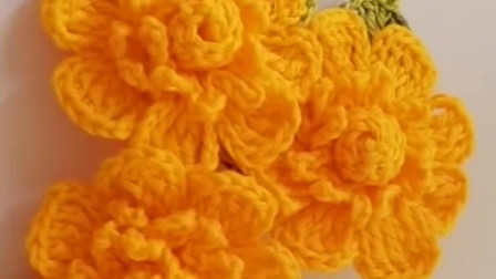 钩针编织漂亮的花朵，喜欢编织的你可以学学！图解视频