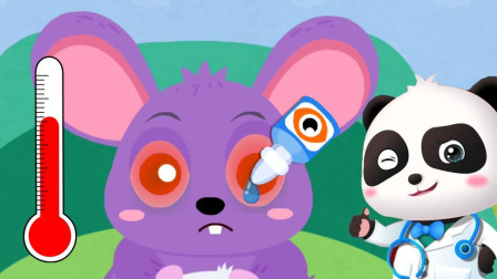 小仓鼠的眼睛怎么了？齐齐小医生来帮忙！宝宝巴士游戏