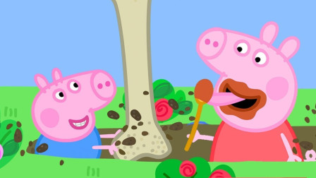 乔治找到了一个非常大的骨头？小猪佩奇游戏