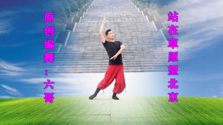 豪迈的蒙古舞蹈《站在草原望北京》男子跳得大气有刚有柔！
