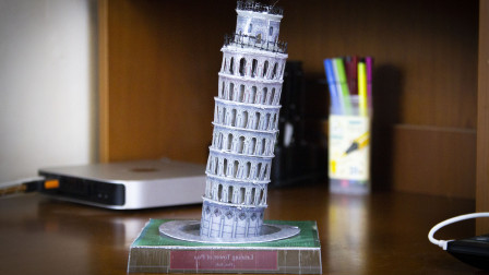 3D打印笔手工制作：比萨斜塔
