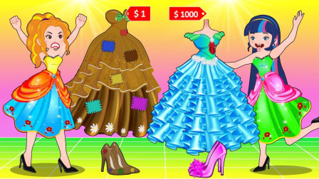 紫悦和艾达琪拿错衣服？意外获得最美裙子~小马国女孩游戏