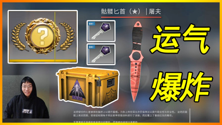 狄克海威：CSGO开箱两发出金骷髅匕首★屠夫，号主这波一点不亏！