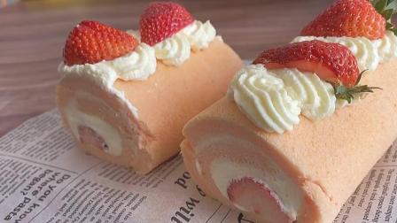 如何做草莓蛋糕卷