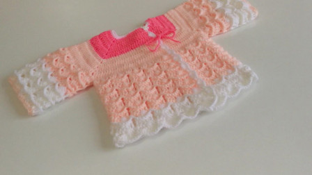 「钩针编织」漂亮的婴儿花边裙！图解视频
