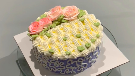 创意花篮型蛋糕，也许可以有不一样的生日氛围