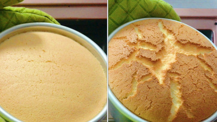 烘焙练习之戚风蛋糕，用冷冻蛋清的蛋白霜打发法制作