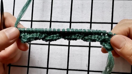 平针织花边的编织方法，新手也可以编织，适合编织有花边的毛衣图解视频