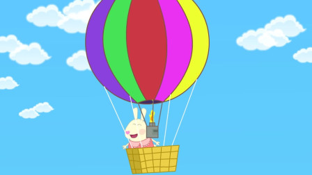 兔宝宝学反义词做热气球分高低