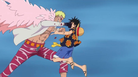 航海王:路飞和明哥首次交锋,明哥这一拳结实的打在了路飞的脸上