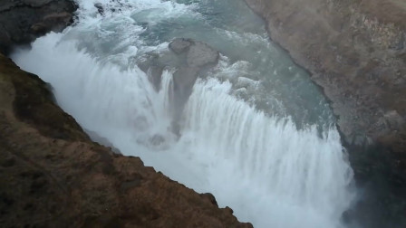 冰岛最令人印象深刻的瀑布疑似银河落九天古尔福斯金色瀑布