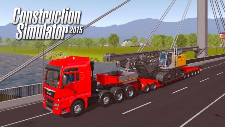 托尼行&建筑模拟2015#10：新桥梁任务T3 对另一边桥墩进行打桩 @ Construction Simulator 2015