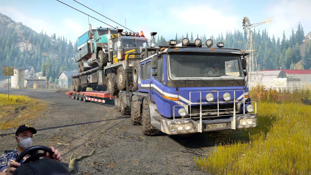 雪地奔驰28期：给村里一次拉4辆车过去，这叠罗汉的操作也没谁了