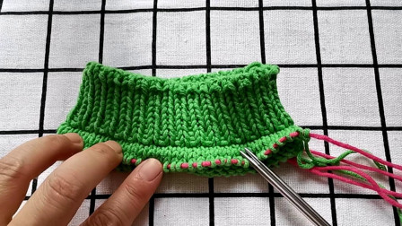 圆领圆筒的编织方法，简单易学，适合编织各种款式的圆领毛衣图解视频