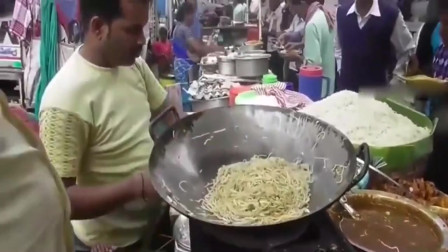 印度三哥街头炒面，这一年得费多少铲子和锅