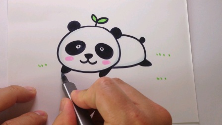 动物简笔画：大熊猫的画法