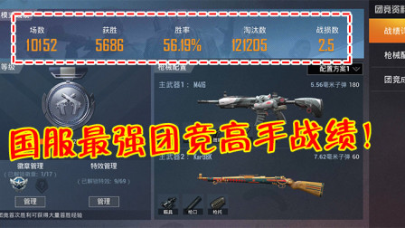 和平精英：全服最强肝帝出现了，拥有国服最强团竞高手称号！