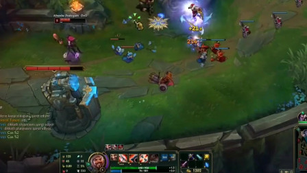 英雄联盟：半肉德莱文配上冰川增幅有多快乐？对面下路都被打自闭了
