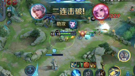 王者荣耀-爱的魔力转圈圈？狙神百里超远程甩狙，精准命中一换三！