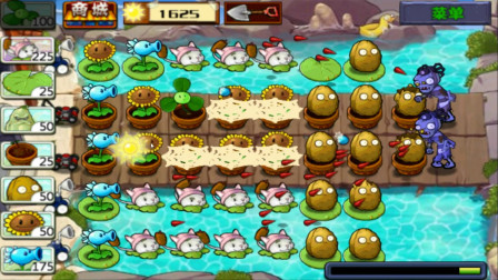 植物大战僵尸西游版第31期：猫尾草大战蜘蛛精★哲爷和成哥