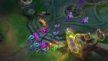 蛮王刚刚开大，就被辅助巴德金身了，这就是被辅助制裁感觉！