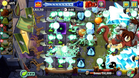 植物大战僵尸2国际版第1085期：倭瓜无限大招流★哲爷和成哥