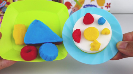 好奇玩具   彩泥玩具制作美味的手工蛋糕