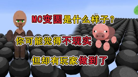 MC变圆是什么样子？你可能觉得不现实，但却有玩家做到了！