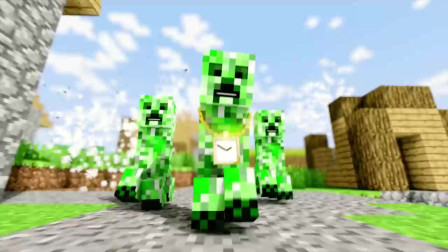 我的世界；怪兽正在来的路上果然全力以赴保护姐姐偶然