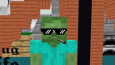 我的世界；果然他发明了新游戏他们玩的很开心