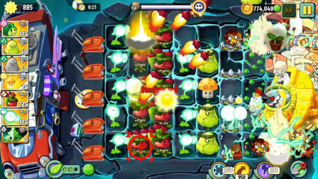 植物大战僵尸2国际版第1095期：挑战三颗辣椒难度博士僵尸★哲爷和成哥