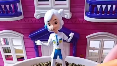 把棒棒糖埋起来，棒棒糖怎么不见了呢？